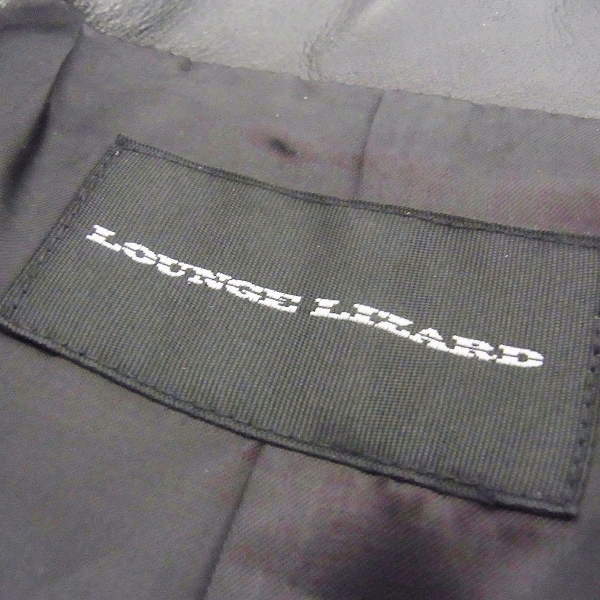 実際に弊社で買取させて頂いたLOUNGE LIZARD/ラウンジリザード 16AW カウレザー ダブルライダースJKT/2の画像 2枚目