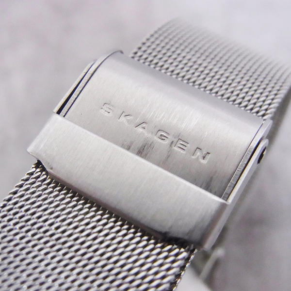 実際に弊社で買取させて頂いたSKAGEN/スカーゲン DENMARK ウルトラスリム クオーツ腕時計 233LSSNの画像 3枚目