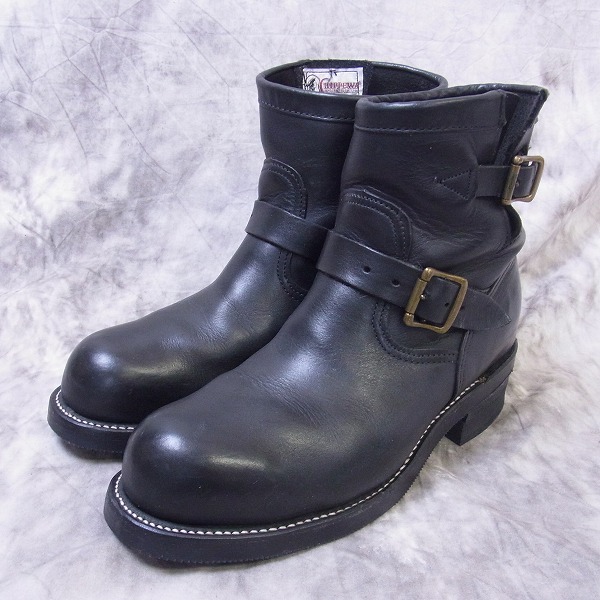 実際に弊社で買取させて頂いたCHIPPEWA/チペワ エンジニアブーツ ショート 27872 ブラック 8 1/2 Eの画像 0枚目