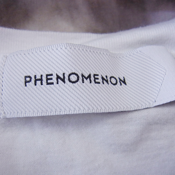 実際に弊社で買取させて頂いたPHENOMENON/フェノメノン 半袖 Tシャツ ホワイト×ブラック/Mの画像 3枚目