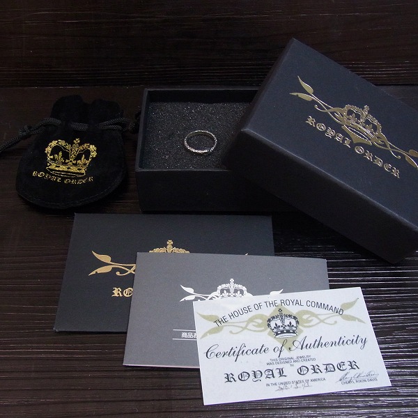 実際に弊社で買取させて頂いた★ROYAL ORDER/ロイヤルオーダー DELICATE SNAKE BAND RING/スネーク 7号の画像 9枚目