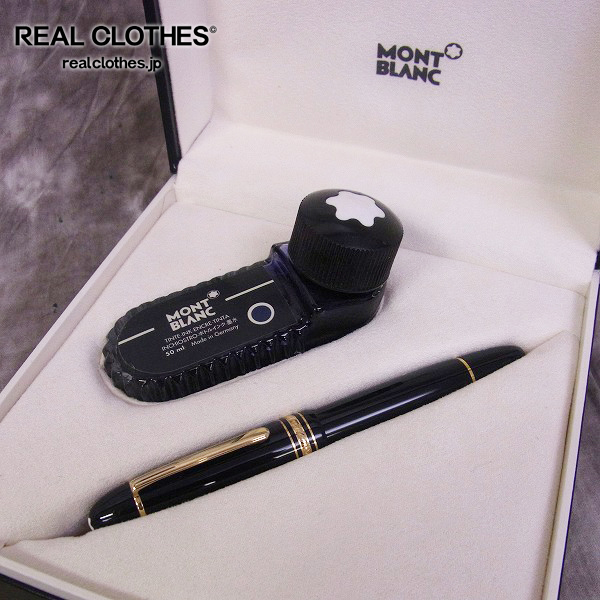 実際に弊社で買取させて頂いたMONTBLANC/モンブラン マイスターシュテュック 149 黒金 ペン先刻印18K-750