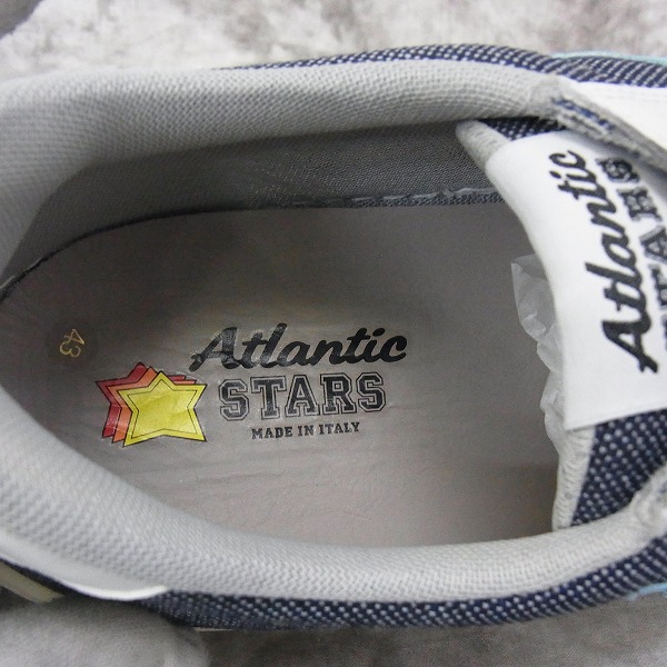 実際に弊社で買取させて頂いた［未使用］Atlantic STARS/アトランティックスターズ DRAKE VBNBL-TE90 leather スニーカー 43の画像 6枚目