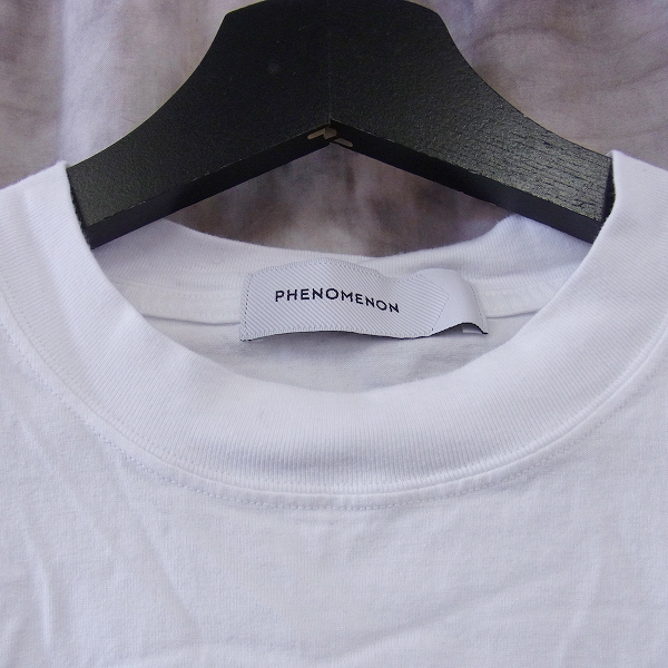 実際に弊社で買取させて頂いたPHENOMENON/フェノメノン 半袖 Tシャツ ホワイト×ブラック/Mの画像 2枚目