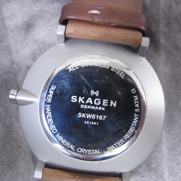 実際に弊社で買取させて頂いたSKAGEN/スカーゲン HALD/ハルドクオーツ 腕時計 青文字盤 SKW6167 の画像 3枚目