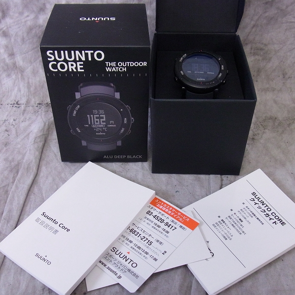 実際に弊社で買取させて頂いたSUUNTO/スント CORE/コア アルミニウム ディープブラック/SS018734000の画像 7枚目