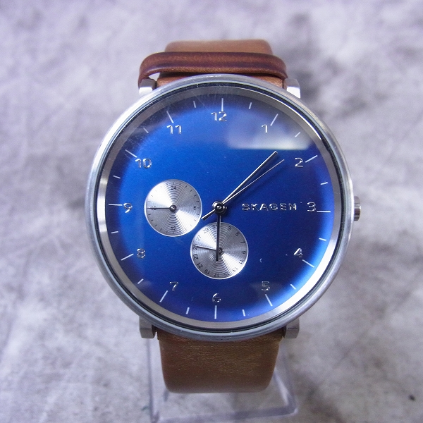 実際に弊社で買取させて頂いたSKAGEN/スカーゲン HALD/ハルドクオーツ 腕時計 青文字盤 SKW6167 