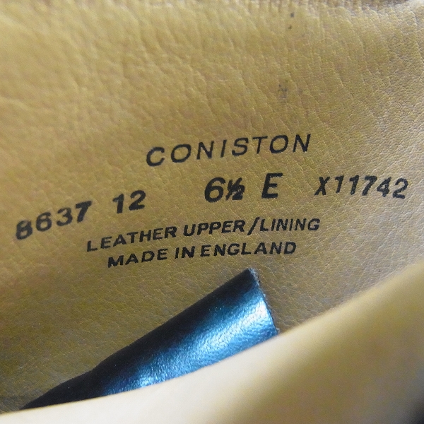 実際に弊社で買取させて頂いたCrockett&Jones/クロケット&ジョーンズ CONISTON レザーカントリーブーツ 8637/6.5の画像 6枚目