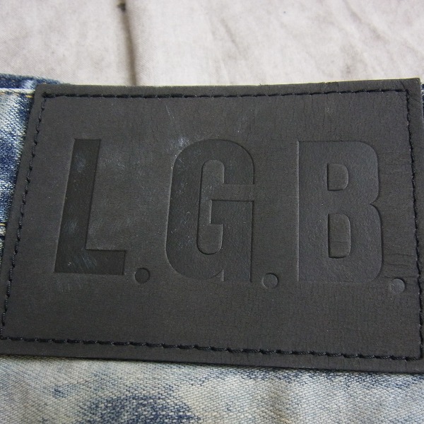 実際に弊社で買取させて頂いたLGB/ルグランブルー SARROUEL/M ダメージ加工サルエルデニムパンツ/28の画像 8枚目