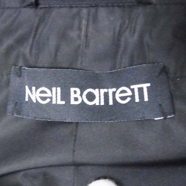 実際に弊社で買取させて頂いた【定価15万↑】Neil Barrett/ニールバレット 2008SS ジップアップブルゾン BSP30A47 7752 01 黒/Mの画像 3枚目