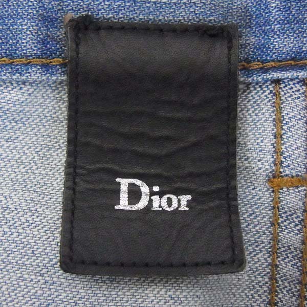 実際に弊社で買取させて頂いたDIOR HOMME/ディオールオム ペイント加工デニム 0E31J2221420/30の画像 5枚目