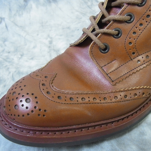 実際に弊社で買取させて頂いたTricker's /トリッカーズ カントリーブーツ ウィングチップ ブラウン/72508/8の画像 8枚目