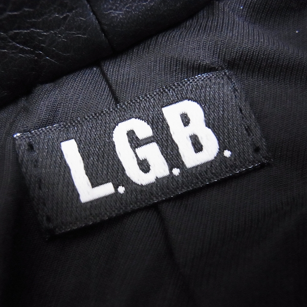 実際に弊社で買取させて頂いたLGB/ルグランブルー BONO/T VEST LE-CW カーフレザーベスト/0の画像 2枚目