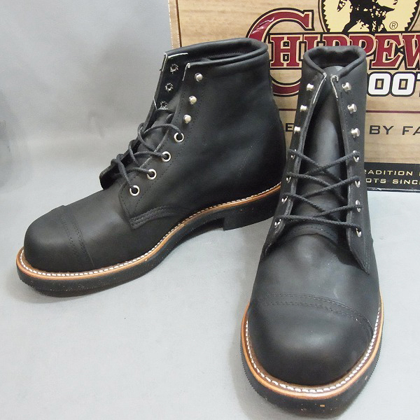 実際に弊社で買取させて頂いた★【未使用】CHIPPEWA/チペワ キャップトゥブーツ ６インチ 90045/9D