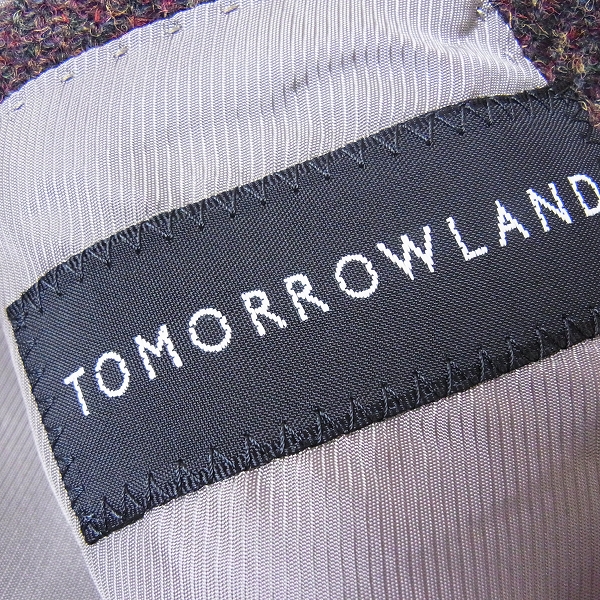 実際に弊社で買取させて頂いたTOMORROWLAND×HARRIS TWEED/トゥモローランド×ハリスツイード テーラードジャケット 46の画像 2枚目