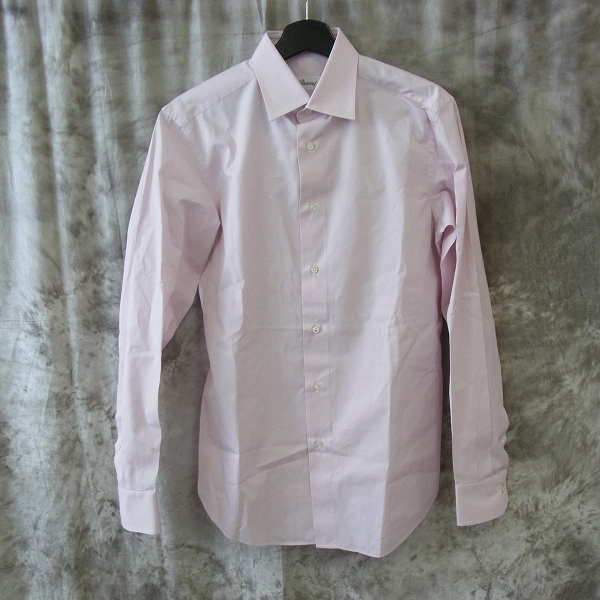 実際に弊社で買取させて頂いたBrioni/ブリオーニ コットン 長袖 ドレスシャツ ピンク/39の画像 0枚目
