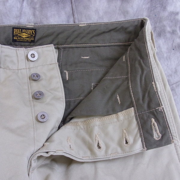 THE REAL McCOYS/リアルマッコイズ MP13007 41カーキ KHAKI TROUSERS