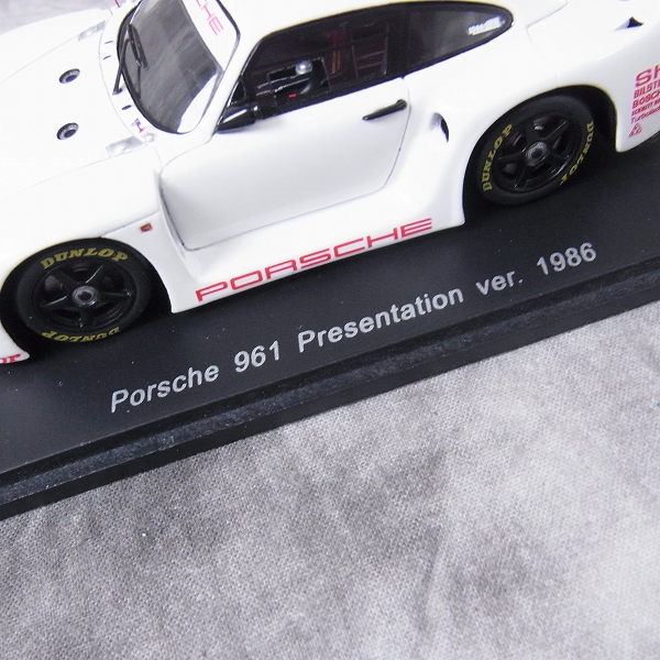 実際に弊社で買取させて頂いたSPARK/スパーク 1/43 ミニカー ポルシェ961 Presentation 1986/KBS040の画像 2枚目