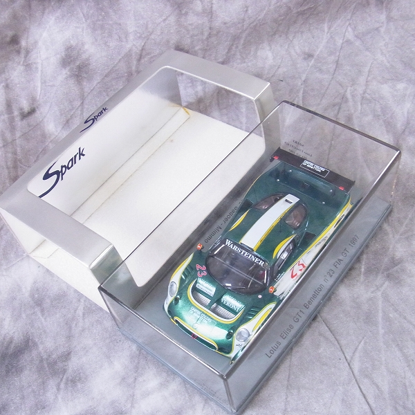 実際に弊社で買取させて頂いたSPARK/スパーク 1/43 ミニカー1997/Lotus Elise GT1 GBF UK LTD #23/S0183の画像 3枚目