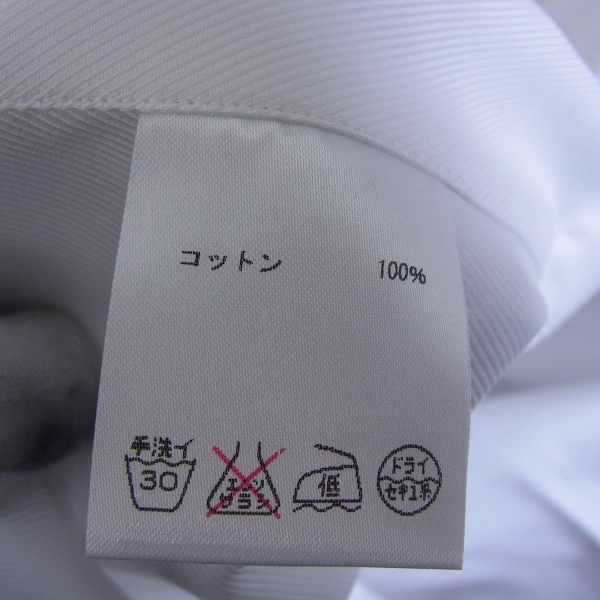 実際に弊社で買取させて頂いたBrioni/ブリオーニ コットン 長袖 ドレスシャツ ホワイト 39/15.5の画像 4枚目