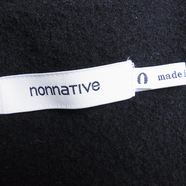 実際に弊社で買取させて頂いたnonnative/ノンネイティブ チェスターコート 2014AW ブラック 0の画像 3枚目