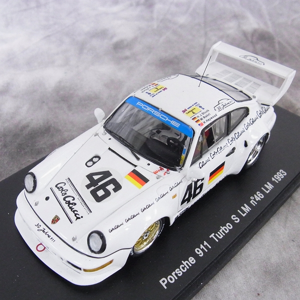 実際に弊社で買取させて頂いたSPARK/スパーク 1/43 ミニカー ポルシェ911ターボS LM 1993年 ル・マン24 #46 /S1931