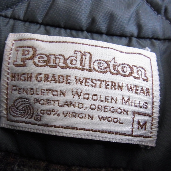 実際に弊社で買取させて頂いたPENDLETON/ペンドルトン 80年代 チェックネルシャツ Mの画像 2枚目