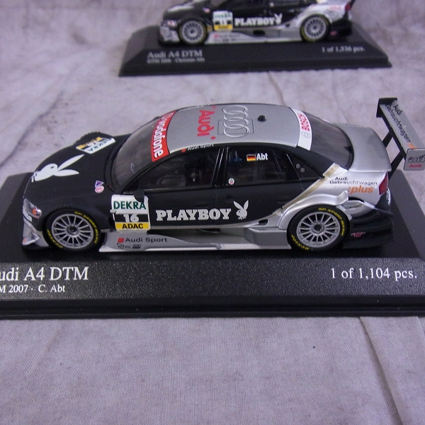 実際に弊社で買取させて頂いたMINICHAMPS/ミニチャンプス 1/43 ミニカー アウディA4 DTM PLAYBOY 3点SETの画像 2枚目