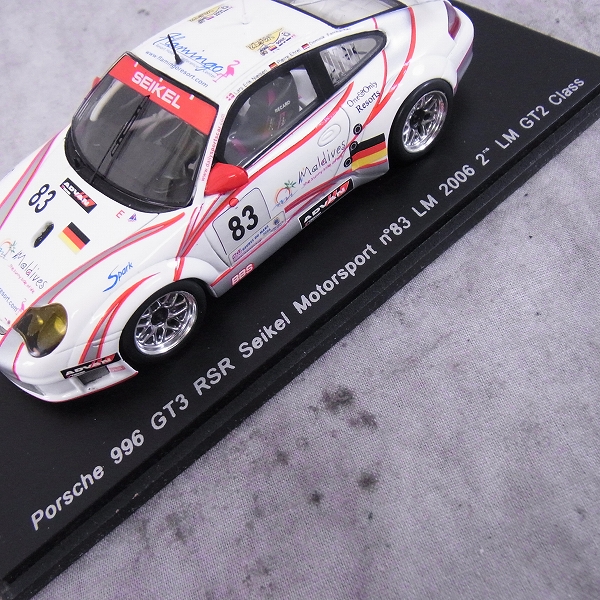 実際に弊社で買取させて頂いたSPARK/スパーク 1/43 ミニカー ポルシェ 996GT3RSR Seikei ＃83 ルマン2006/S0971 の画像 2枚目