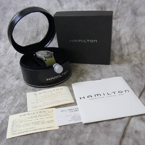 実際に弊社で買取させて頂いたHAMILTON/ハミルトン カーキ メカニカル 手巻き/000095 腕時計の画像 4枚目