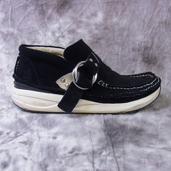 実際に弊社で買取させて頂いたvisvim/ビズビム Skynyrd Ring Moccasin スエード リングモカシン/ブラック/8の画像 5枚目