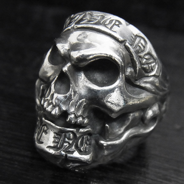 実際に弊社で買取させて頂いた★Rat Race/ラットレース "Give No Take No" Skull Ring/スカルリング 18号