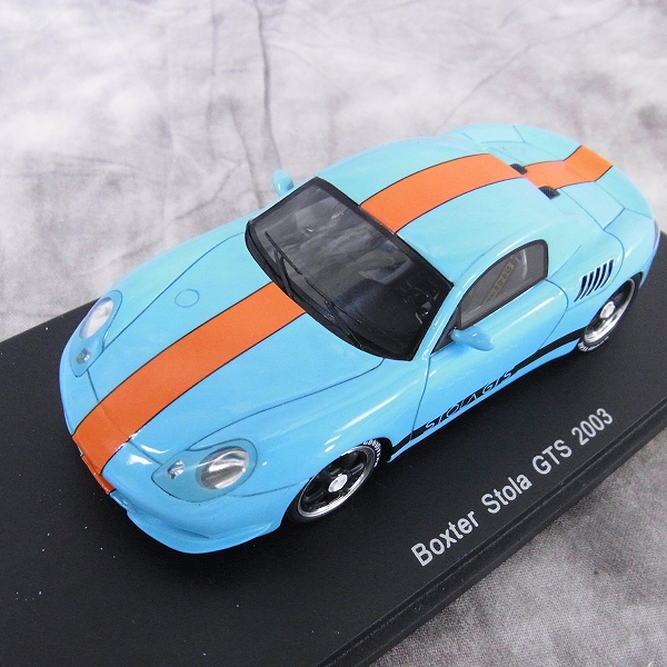 実際に弊社で買取させて頂いたSPARK/スパーク 1/43 ミニカー Boxter Stola GTS 2003 ライトブルー/S0710