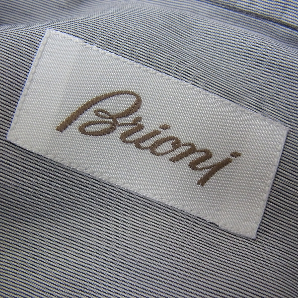 実際に弊社で買取させて頂いたBrioni/ブリオーニ コットン 長袖 ドレスシャツ/グレー/Mの画像 2枚目