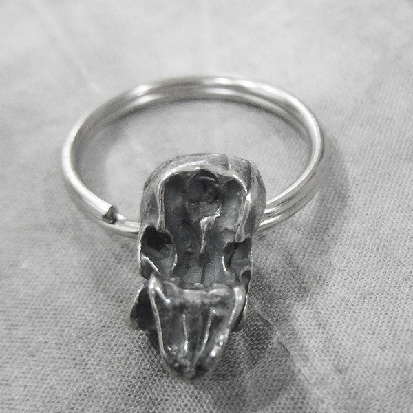 実際に弊社で買取させて頂いた★NECROMANCE/ネクロマンス Mean Skull Keyring ミーン スカル キーリング/頭蓋骨の画像 5枚目