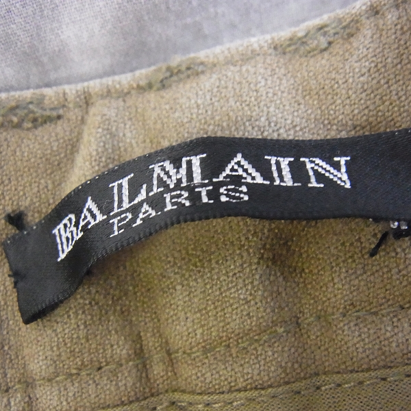 実際に弊社で買取させて頂いたBALMAIN/バルマン コットンパンツ T535C218 カーキ 30の画像 2枚目