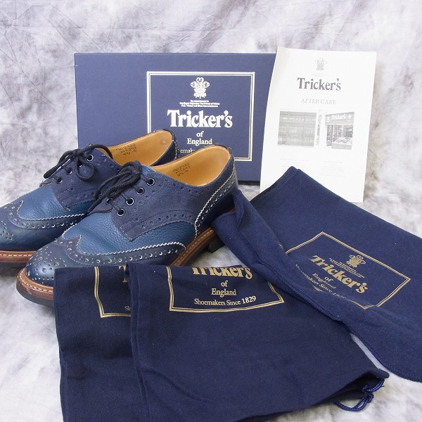 実際に弊社で買取させて頂いたTricker's/トリッカーズ Bourton/バートン カントリーシューズ M7292/8.5の画像 9枚目