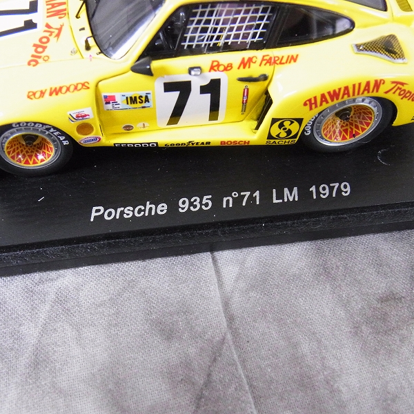 実際に弊社で買取させて頂いたSPARK/スパーク 1/43 ミニカー ポルシェ935 #71 LM 1979/S2016の画像 2枚目