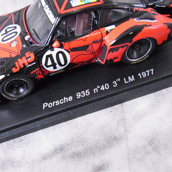 実際に弊社で買取させて頂いたSPARK/スパーク 1/43 ミニカー ポルシェ935 1977年 ル・マン 24 #40 /S2021の画像 2枚目