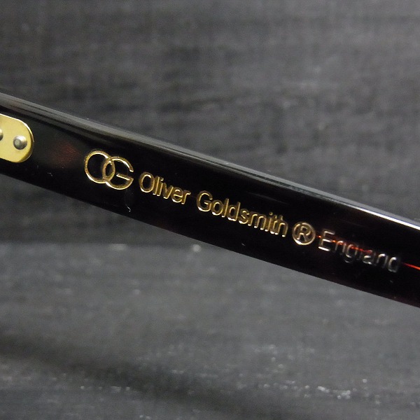 実際に弊社で買取させて頂いた★Oliver Goldsmith/オリバー ゴールドスミス ANNABEL-f/アナベル-f フルリム メガネ/アイウェアの画像 5枚目