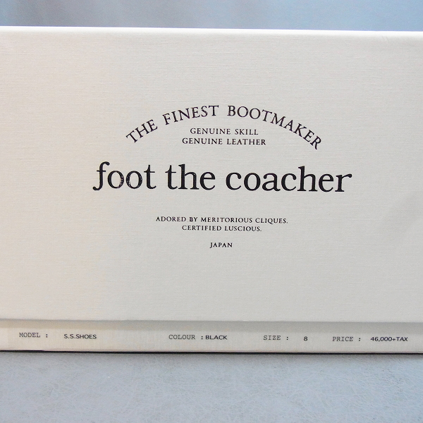 実際に弊社で買取させて頂いた★Foot the coacher/フットザコーチャー S.S.SHOES ビシネスシューズ 黒/8の画像 9枚目