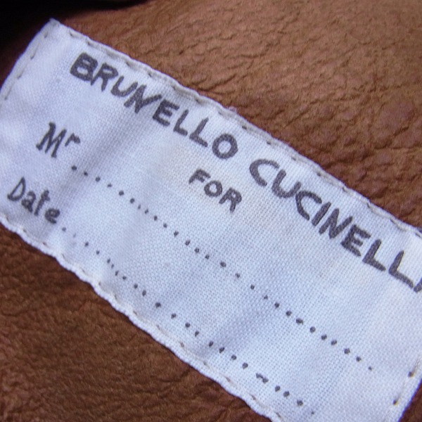 実際に弊社で買取させて頂いたBrunello Cucinelli/ブルネロクチネリ レザージャケット キャメル Mの画像 8枚目