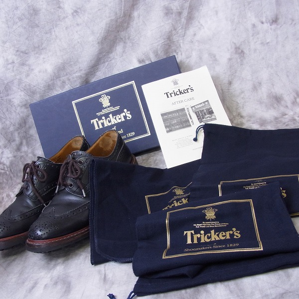 実際に弊社で買取させて頂いたTricker's/トリッカーズ Bourton/バートン カントリーシューズ M5633/8.5の画像 9枚目