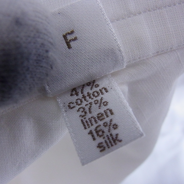 実際に弊社で買取させて頂いたBrioni/ブリオーニ コットン 長袖ドレスシャツ ホワイト 38/15の画像 4枚目
