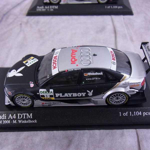 実際に弊社で買取させて頂いたMINICHAMPS/ミニチャンプス 1/43 ミニカー アウディA4 DTM PLAYBOY 3点SETの画像 3枚目