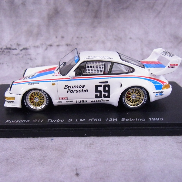 実際に弊社で買取させて頂いたSPARK/スパーク 1/43 ミニカー PORSCHE 911 TURBO LM #59 /S1934の画像 1枚目