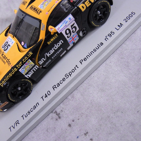 実際に弊社で買取させて頂いたSPARK/スパーク 1/43 ミニカー TVR Tuscan T40 Le Mans 2005 #95/S0220の画像 2枚目