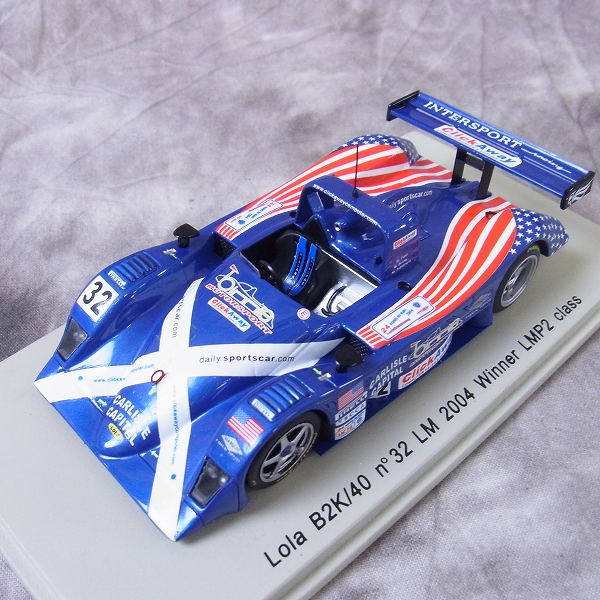 実際に弊社で買取させて頂いたSPARK/スパーク 1/43 ミニカー ローラ B2K/40 '04ルマンウイナー/S0032