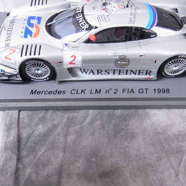 実際に弊社で買取させて頂いたSPARK/スパーク 1/43 ミニカー Mercedes Benz CLK LM #2/S0165の画像 2枚目