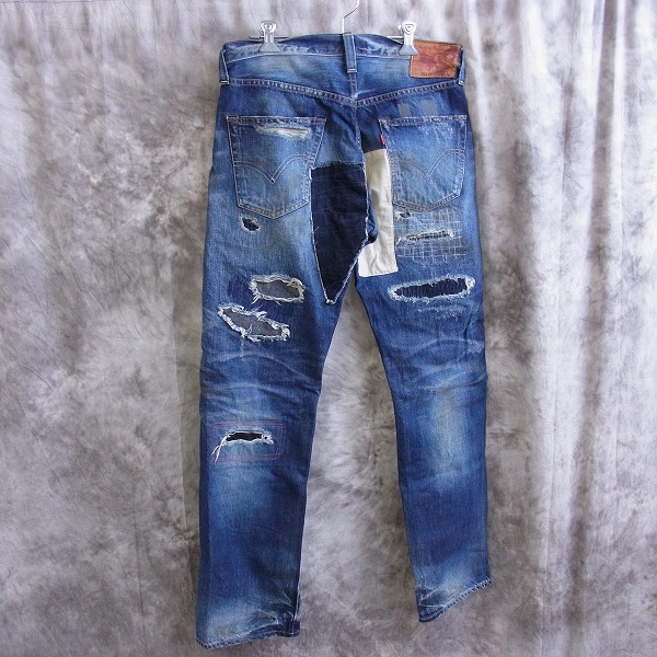 LEVIS/リーバイス ビッグE 501XX リペアデニム 革パッチ/LOT.47501-0075 W33 L34の買取実績 - ブランド買取専門店 リアクロ